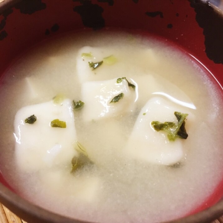 豆腐&もち入り七草味噌汁